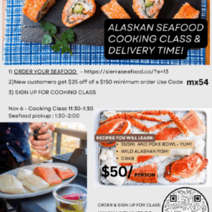 Seafood Cooking Class and Fish Delivery to Crested Butte & Colorado Locations