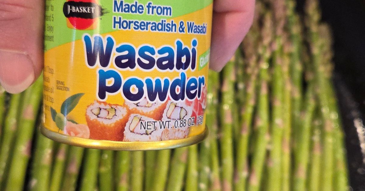 Wasabi Oven Roasted Asparagus