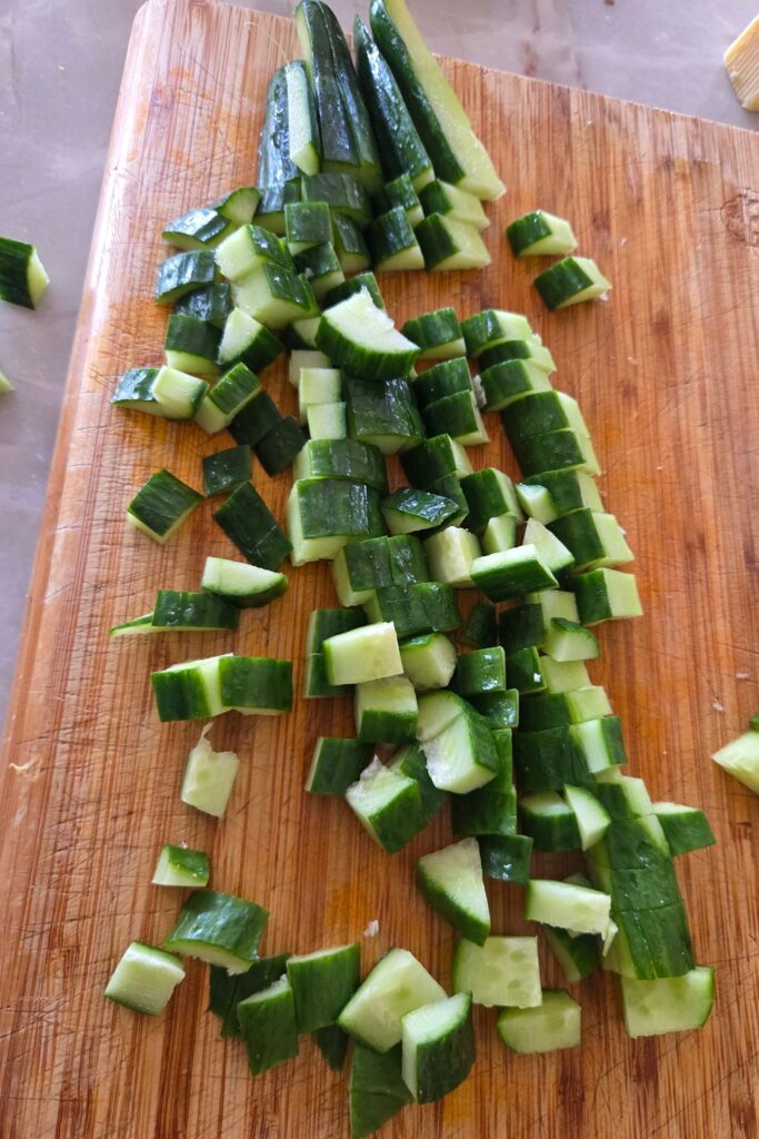cucumber chopped
