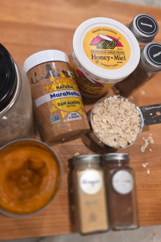 High Protein Pumpkin Energy Balls ingredients